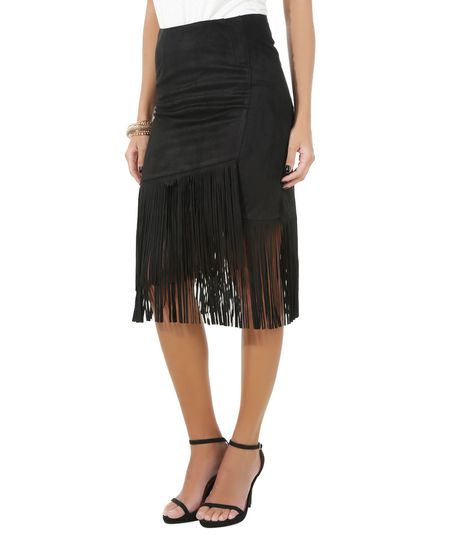 Saia-em-Suede-com-Franjas-Preta-8509101-Preto_1 Saia-em-Suede-com-Franjas-Preta-8509101-Preto_1