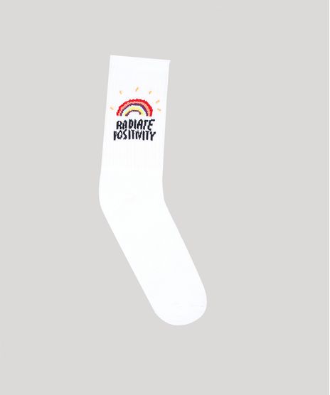 Meia-Masculina-Cano-Alto-Arco-Iris--Radiate-Positivity--Branca-9560943-Branco_1