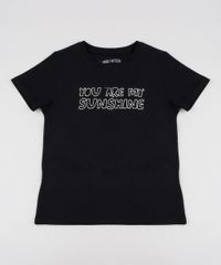 Blusa-Infantil--Sunshine--com-Bordado-Manga-Curta-Preta-9616328-Preto_1
