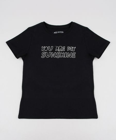 Blusa-Infantil--Sunshine--com-Bordado-Manga-Curta-Preta-9616328-Preto_1