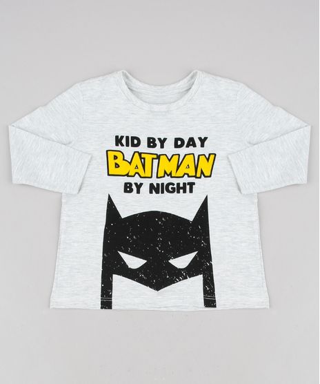 Camiseta-Infantil--Batman-by-Night--Manga-Longa-Cinza-Mescla-Claro-9640557-Cinza_Mescla_Claro_1