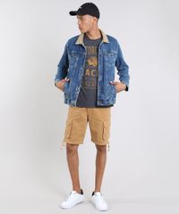 Camiseta-Masculina--Motorcycle-Races--Manga-Curta-Gola-Careca-Cinza-Mescla-Escuro-9609298-Cinza_Mescla_Escuro_3