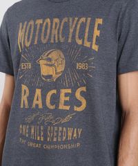 Camiseta-Masculina--Motorcycle-Races--Manga-Curta-Gola-Careca-Cinza-Mescla-Escuro-9609298-Cinza_Mescla_Escuro_4