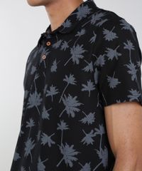 Polo-Masculina-em-Piquet-Estampada-Coqueiros-Manga-Curta-Preta-9268549-Preto_4