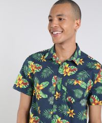 Camisa-Masculina-Estampada-Tropical-Manga-Curta-Azul-Marinho-9514516-Azul_Marinho_4 Camisa-Masculina-Estampada-Tropical-Manga-Curta-Azul-Marinho-9514516-Azul_Marinho_4