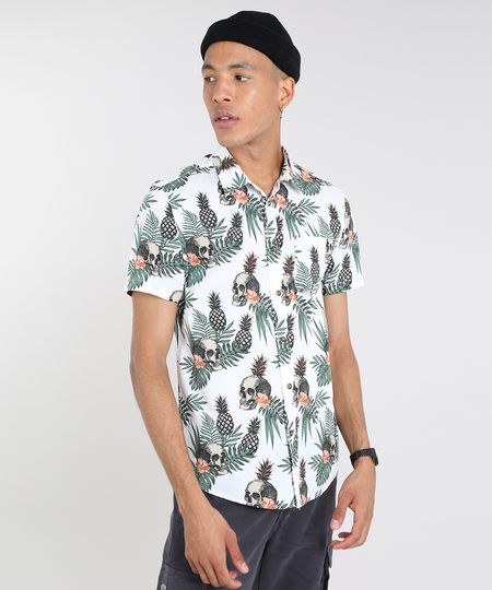 Camisa-Masculina-Estampada-Tropical-com-Caveira-Manga-Curta-Off-White-9514517-Off_White_1 Camisa-Masculina-Estampada-Tropical-com-Caveira-Manga-Curta-Off-White-9514517-Off_White_1