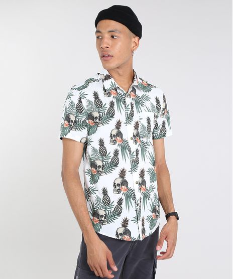 Camisa-Masculina-Estampada-Tropical-com-Caveira-Manga-Curta-Off-White-9514517-Off_White_1