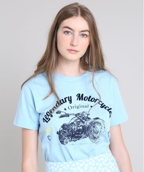 T-Shirt-Feminina-Mindset--Legendary-Motorcycles--Manga-Curta-Decote-Redondo-Azul-Claro-9683293-Azul_Claro_1