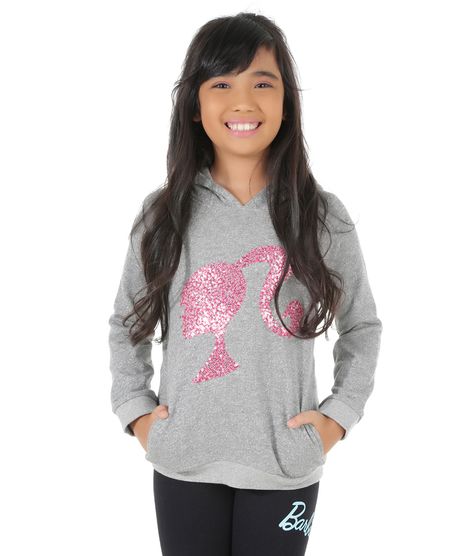Blusao-em-Moletom-Barbie-Cinza-Mescla-8454927-Cinza_Mescla_1