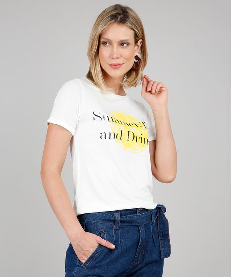 Blusa-Feminina--Summer--Manga-Curta-Decote-Redondo-Off-White-9620967-Off_White_1