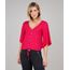 Blusa-Feminina-com-Botoes-e-Cordao-Manga-Curta-Decote-V-Rosa-9627762-Rosa_1