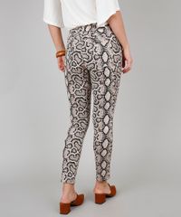 Calca-de-Sarja-Feminina-Super-Skinny-Estampada-Animal-Print-Bege-9594597-Bege_2