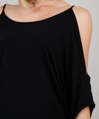 Blusa-Feminina-Canelada-Open-Shoulder-Manga-3-4-Decote-Redondo-Preto-9576796-Preto_4