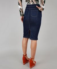 Saia-Jeans-Lapis-Feminina-com-Ziper-de-Argola-e-Fenda-Azul-Escuro-9594617-Azul_Escuro_2
