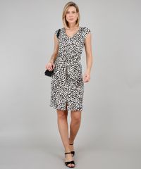 Vestido-Feminino-Curto-Estampado-Animal-Print-com-Faixa-para-Amarrar-Sem-Manga-Bege-Claro-9633489-Bege_Claro_3