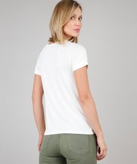 Blusa-Feminina-com-Estampa-de-Flores-Manga-Curta-Decote-Redondo-Off-White-9620968-Off_White_2
