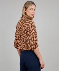 Camisa-Feminina-Cropped-Ampla-Estampada-Manga-3-4-Laranja-9544331-Laranja_2