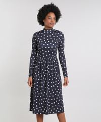 Vestido-Feminino-Mindset-Midi-Estampado-de-Poa-Manga-Longa-Gola-Alta-Preto-9683308-Preto_1