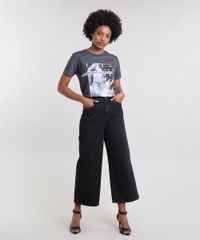 T-Shirt-Feminina-Mindset--I-Also-Don-t-Care--Manga-Curta-Decote-Redondo-Cinza-Mescla-Escuro-9671555-Cinza_Mescla_Escuro_3