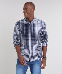 Camisa-Masculina-Comfort-Estampada-Xadrez-Manga-Longa-Azul-Marinho-9530841-Azul_Marinho_1