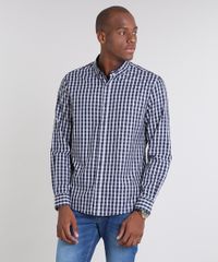 Camisa-Masculina-Comfort-Estampada-Xadrez-Manga-Longa-Azul-Marinho-9530841-Azul_Marinho_5