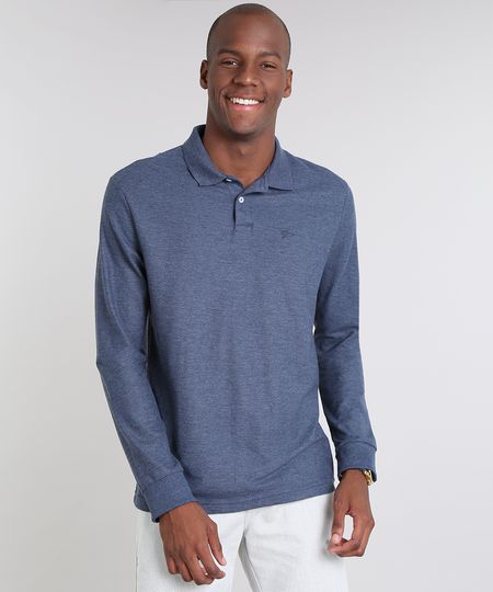Polo-Masculina-Basica-em-Piquet-Manga-Longa-Azul-Escuro-9545037-Azul_Escuro_1