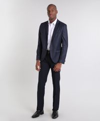 Blazer-Masculino-com-Dois-Botoes-Gola-Tailleur-Azul-Escuro-9411773-Azul_Escuro_3