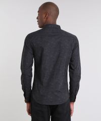 Camisa-Masculina-slim-Estampada-Floral-Manga-Longa-Preta-9429421-Preto_2