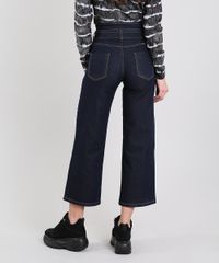 Calca-Jeans-Feminina-Sawary-Pantacourt-com-Faixa-para-Amarrar-Azul-Escuro-9619273-Azul_Escuro_2