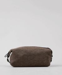 Necessaire-Masculina-Estampada-Quadriculada-Marrom-9592360-Marrom_1