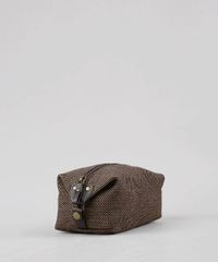 Necessaire-Masculina-Estampada-Quadriculada-Marrom-9592360-Marrom_2
