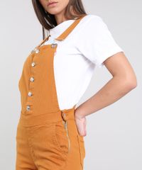 Macacao-Feminino-Canelado-com-Bolsos-Mostarda-9594631-Mostarda_4