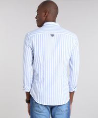Camisa-Masculina-Slim-Listrada-com-Bolso-Manga-Longa-Azul-Claro-9523405-Azul_Claro_2