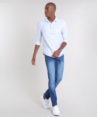 Camisa-Masculina-Slim-Listrada-com-Bolso-Manga-Longa-Azul-Claro-9523405-Azul_Claro_3