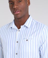Camisa-Masculina-Slim-Listrada-com-Bolso-Manga-Longa-Azul-Claro-9523405-Azul_Claro_4