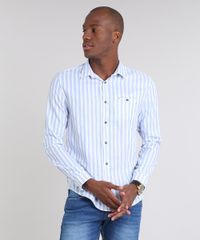 Camisa-Masculina-Slim-Listrada-com-Bolso-Manga-Longa-Azul-Claro-9523405-Azul_Claro_5