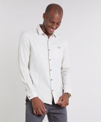Camisa-Masculina-Slim-com-Bolso-Manga-Longa-Kaki-9523397-Kaki_5
