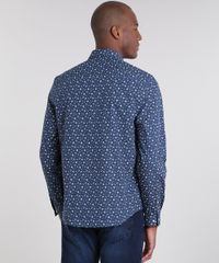Camisa-Masculina-Comfort-Estampada-Floral-Manga-Longa--Azul-Marinho-9509115-Azul_Marinho_2