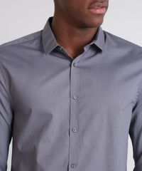 Camisa-Masculina-Slim-Basica-Manga-Longa-Chumbo-9521525-Chumbo_4