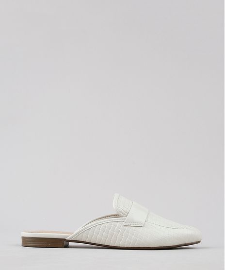 Mule-Feminino-Via-Uno-Bico-Redondo-Texturizado-Kaki-Claro-9643505-Kaki_Claro_1