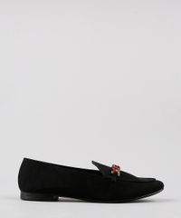 Sapatilha-Mocassim-Via-Uno-Bico-Redondo-em-Suede-com-Corrente-Preta-9648677-Preto_1