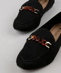 Sapatilha-Mocassim-Via-Uno-Bico-Redondo-em-Suede-com-Corrente-Preta-9648677-Preto_2
