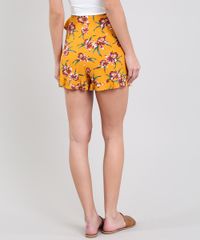 Short-Saia-Feminino-Transpassado-Estampado-Floral-com-Babado-Mostarda-9603375-Mostarda_2