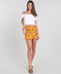 Short-Saia-Feminino-Transpassado-Estampado-Floral-com-Babado-Mostarda-9603375-Mostarda_3