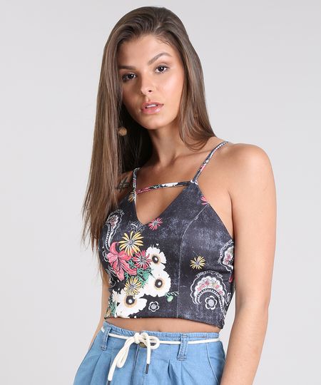 Top-Cropped-Feminino-Estampado-Floral-Decote-V-Preto-9609621-Preto_1 Top-Cropped-Feminino-Estampado-Floral-Decote-V-Preto-9609621-Preto_1