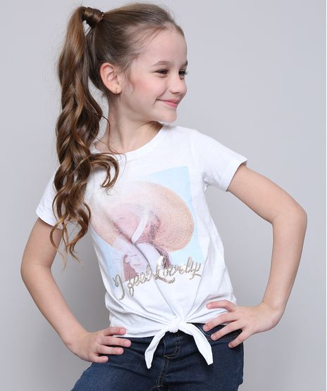 Blusa-Infantil--I-Feel-Lovely--com-Paete-e-No-Manga-Curta-Off-White-9616331-Off_White_1