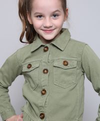 Jaqueta-de-Sarja-Infantil-com-Babado-e-Botoes-Verde-Militar-9615012-Verde_Militar_4