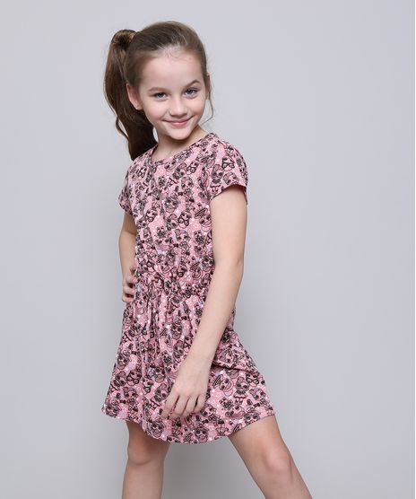 Vestido-Infantil-Estampado-LOL-Surprise-com-Laco-Manga-Curta-Rose-9585664-Rose_1