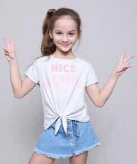 Blusa-Infantil--Nice---Cool--com-No-Manga-Curta-Cinza-Mescla-Claro-9553195-Cinza_Mescla_Claro_1