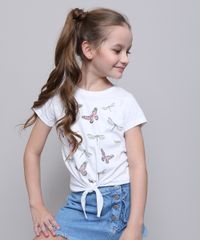 Blusa-Infantil-com-Estampa-de-Borboletas-e-No-Manga-Curta-Off-White-9616330-Off_White_1
